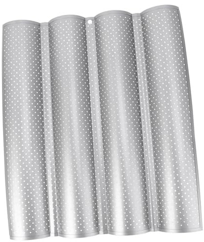 Cabilock Blech Toaster Brotdose Ofen Gestell Baguettepfanne verstellbarer Kuchen Bausatz easy putz focaccia brötchen aufbacken bratenjus pastös bread baking pan Backwerkzeug Backform Silver