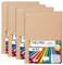 m-office Bastelfilz für DIY-Projekte, Filzplatten in bunten Farben, Weich und Flexibel, Material für Nähen und Patchwork Stoffe, Ideal Handarbeiten, Deko Kunsthandwerk, 20x30cm, (Hellbraun, 40 Stk)