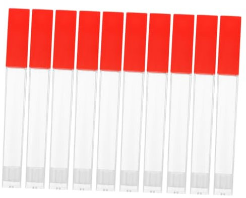 FUNNETOYU 10stücke Fieberthermometer Schutzrohr Aus Kunststoff Transparente Aufbewahrungshülle Für Temperaturmesser Praktischer Tragbarer Für Thermometer Zubehör