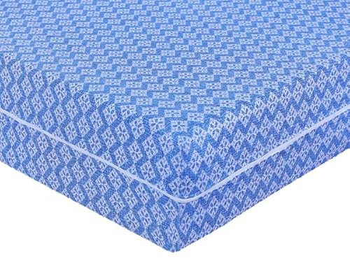 Coprimaterasso con stampa floreale con cerniera, traspirante, antipolvere, rivestimento in tessuto ultra morbido