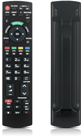 1 Stück Ersatz für Panasonic Fernbedienung, Universalfernbedienung Kompatibel mit Alle Panasonic Fernbedienung - Keine Programmierung erforderlich(SUB: N2QAYB000487)