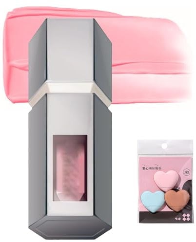 Aztk Jelly Color Liquid Blush Jc04, 2025 2-in-1 Kontur Make-up-Rouge Wasserfestes Blush Filter - Flüssigrouge Ganztägige Highlight-Kontur Mit Mini-Puderquaste(JC01 Sakura Jelly)