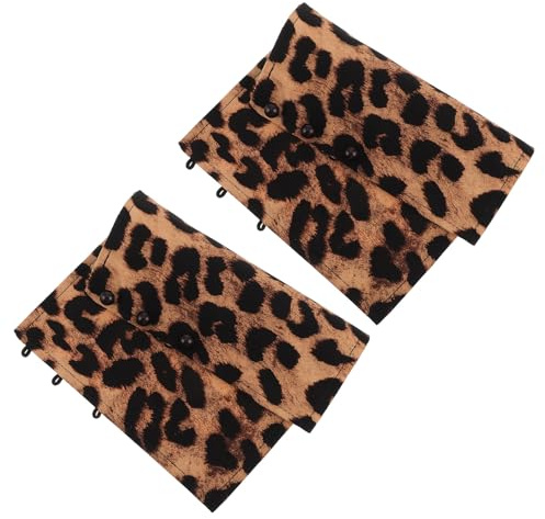 Supvox Falsche Ärmel Mit Leopardenmuster Abnehmbare Handgelenkmanschetten Aus Polyester 1 Paar Armstulpen Für Bluse Mantel Party Kostüm Hochzeit Damen Und Teenager