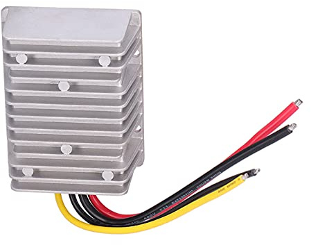 SEAFRONT Convertidor de Voltaje CC de 12 V A 24 V, 20 A, 480 W, Transformador Elevador de Fuente de Alimentación con Disipador de Calor de Aleación de Aluminio y Relleno de Silicona para