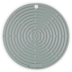 Le Creuset Cool Tool, Pot Holder/Trivet, Silicone, Round, 20 cm, Sea Salt