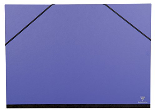 Clairefontaine 44702C Zeichenmappe (Gummizug, DIN A3+, 37 x 52 cm, ideal zur Aufbewahrung Ihrer Werke) indigo
