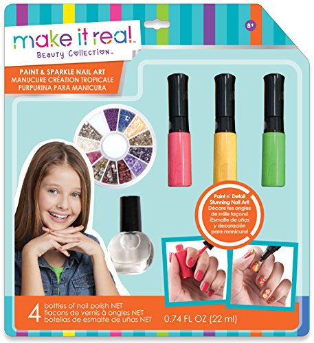 Make it Real 2321 Paint and Sparkle Nail Art Graphic Jungle Set