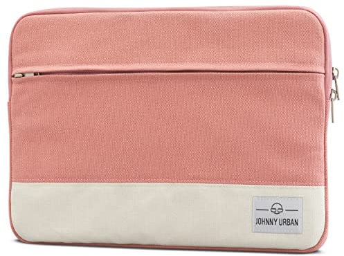 MacBook Pro 13 (2020-2016) Hülle, MacBook Air (2020-2018) Tasche Rosa - Johnny Urban Laptop Sleeve aus Baumwolle Laptoptasche fürs MacBook Pro 13, MacBook Air, 11-12 Zoll Notebooks