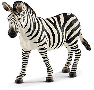 schleich WILD LIFE | Zebra Stute 14810 | detailgetreue Tierfiguren | Zoo Spielzeug | tolles Geschenk für Jungen und Mädchen | Deko für Geburtstag | Spielfigur ab 3 Jahren | 12 x 3 x 9 cm