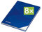 RNK - Verlag Notizbuch mit Hardcover-Einband, 96 Blatt, Notizheft, Tagebuch, Schreibbuch (8er Pack, A5 (Kariert))