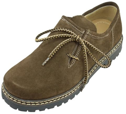 Maddox Haferlschuhe Altdorf - Braun Velour Holz - Gr. 40