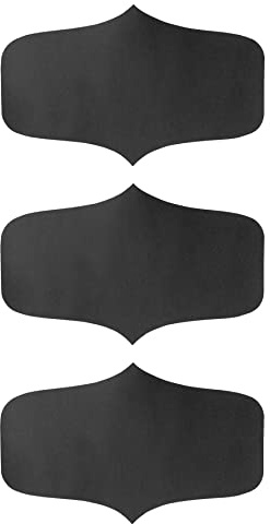 Argon Tableware Chalk Board Labels Stickers for Glass Storage Jars - 55 x 33mm - Small - Pack of 6