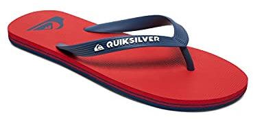 Quiksilver Molokai, Sandalo Uomo, Red/Blue/Red, 43 EU