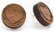 NaturSchatulle Holzohrringe Herz Gravur 15mm Holzschmuck Holz Ohrringe 925 Sterling Silber I natürliche Ohrschmuck Ohrstecker Damen