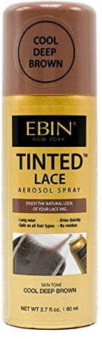 EBIN NEW YORK Aérosol Tinté Lace Cool Deep Brown - Marron Froid - Sans Parabène - Sans Conservateur