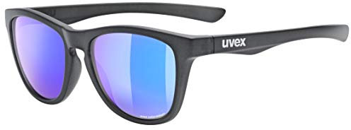 uvex LGL 48 CV - Sonnenbrille für Damen und Herren - verspiegelt - konstraststeigernd - anthracite matt/mirror plasma - one size