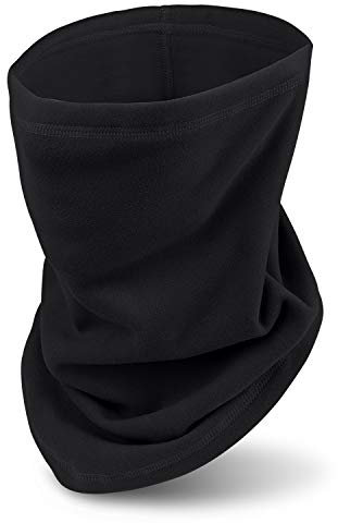 Tusenpy Schlauchschal Herren Damen,Winter Multifunktionstuch Halswärmer Halstuch Winddicht Gesichtsbedeckung für Ski Motorrad Running (schwarz)