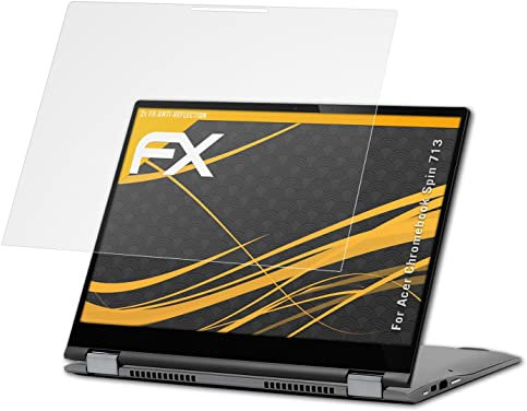 atFoliX Protecteur d'écran compatible avec Acer Chromebook Spin 713 Film Protection d'écran, antiréfléchissant et absorbant les chocs FX Film Protecteur (2X)