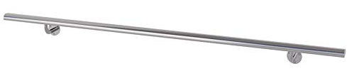 DOLLE Aluminium Handlauf Tropfenform 150 cm (kürz- & verlängerbar) inkl. Halterung, Endkappen u. Verbinder