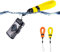 PROfezzion Dragonne Flottante pour Appareil Photo Etanche pour Olympus TG-7 TG-6 TG-5 TG-4, Canon D30 D20, Nikon W300 W150 W100, Gopro HERO 9 8 et Téléphone Portable, Orange + Jaune