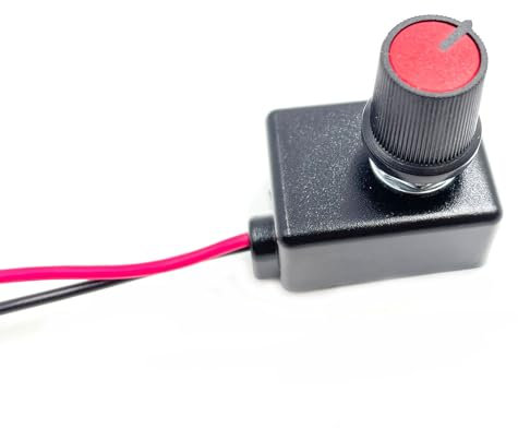 SAUTOP 1 x Mini variateur d'intensité DC 0/1-10 V Interrupteur rotatif PWM Variateur d'intensité pour lampe LED à intensité variable Lampe de croissance Driver Spot intérieur