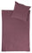 jilda-tex Bio-Bettwäsche Stone-Washed Renforce Lissabon 100% Bio-Baumwolle Knitterlook Stehsaum Bügelfrei Uni Leinen-Optik Bügelfrei GOTS Made in Green (Mauve, 155 x 220 cm)