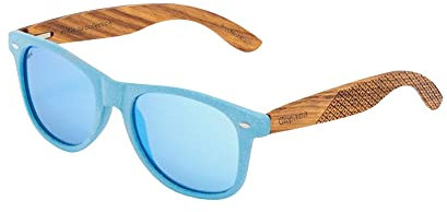 Gafas de Sol Polarizadas - Colección Malaysia - Modelo Unisex - Protección Ultravioleta - Cristales con Tratamiento Antireflejante y Antirayado - Fabricadas a Mano - Color Blue - COPAIBA