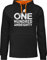 Pullover Herren Frauen Hoodie Kontrast zweifarbig - One Hundred and Eighty - weiß - L - Schwarz/Orange - Sport Dart Pulli Darts Hoodies Damen