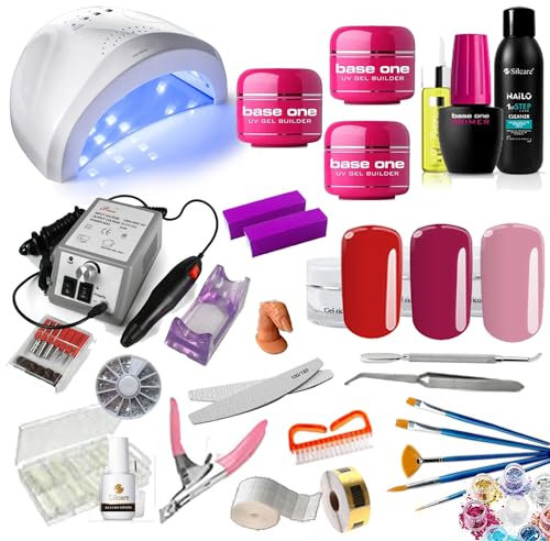 LuadeStore | Kit ricostruzione unghie gel completo di lampada led e fresa professionale