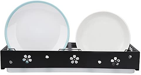 Égouttoir à Vaisselle Petit, Égouttoir à Vaisselle Mural En Acier Inoxydable Égouttoir à Vaisselle De Cuisine Étagère De Rangement De Cuisine Égouttoir à Vaisselle Avec égouttoir Noir (plaque Non Incl