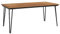 vidaXL Gartentisch, Garten Esstisch mit Haarnadel-Beinen, Terrassentisch Rechteckig, Gartenmöbel Tisch, Industrie-Stil, 180x90x75cm Akazie Massivholz