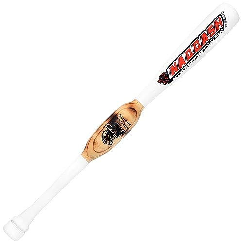 Baseballschläger aus Ahornholz, 76,2 cm, 963,9 g, Weiß