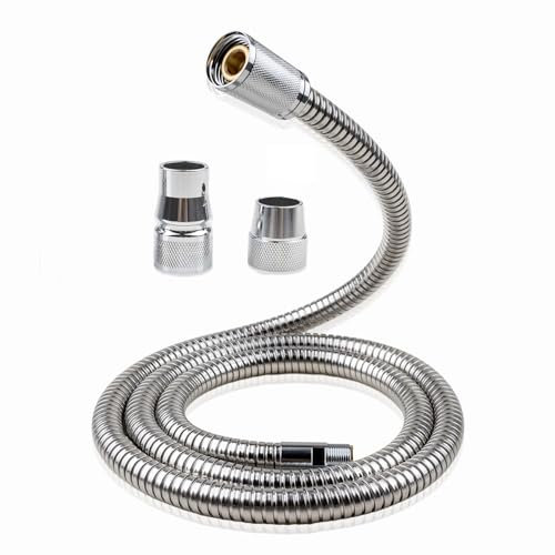 46092000 Küchenarmaturschlauch Ersatzteile, herausziehbarer Sprüh-Ersatzschlauch für GROHE 46092000 LadyLux Schlauch, 15 mm x ½ x 1500 Zoll, Chrom