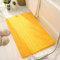 Badezimmerteppich Orange Gelb Teppich Weich Flauschig Badematte Saugfähig Schmutzfangmatte Badteppich Mikrofaser Badvorleger rutschfest Waschbar Badezimmermatte 50x80cm