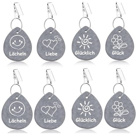 Fenglin-joy Tischdeckenbeschwerer Naturstein,8 Stück Tischdecken Beschwerer Draußen Tischdeckenbeschwerer mit Klammer für Outdoor-Party,Picknick,Tischdekoration