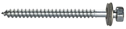 Fassadenbauschrauben Edelstahl 6,5x75mm mit Dichtscheibe - 100 Stück