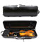 YoungMonic Violinenkoffer 4/4 Full Size Kohlefaser Rechteckig Code Lock Violinenkoffer Leichter bunter Koffer mit starker Gurttasche