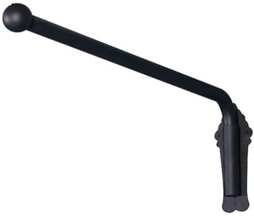 Swing Arm Window Curtain Rod, Heavy Duty Swing Arm Curtain Rods, Portiere Rod for Side Panels, Window Curtain Display Stand, 180° Swing Window Curtain Display Stand,Black,120cm/47in