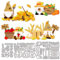 MAYJOYDIY Gnom Bauer Metall Stanzformen Bauernhof Ernte Stanzschablone Herbst Weizen Mais Apfel Präge Schneideschablone Für Kartengestaltung DIY Scrapbooking Papier Albumdekoration