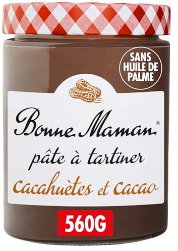 Bonne Maman - Pâte à Tartiner Cacahuète et Cacao - Sans Huile de Palme - 560g