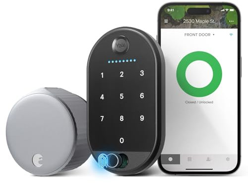 Yale August Serrure intelligente Wi-Fi avec clavier tactile Argenté