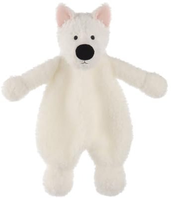 Apricot Lamb Weiß West Highland Hund Weiche Sicherheitsdecke Schmusetuch für Babys, Plüsch Schnuffeltuch, Beruhigungstuch für Baby Jungen und Mädchen, 26 cm