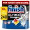 3 x 80 Finish Ultimate Infinity Shine Dishwasher Tablets Lemon Total 240 Bulk
