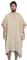 PUMA Badeponcho Damen und Herren - Unisex Bademantel - Badetuch mit Kapuze - beige - Gr. S/M