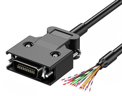 CHIZISX Professionelles SCSI-Kabel mit Klemmen, doppelte Abschirmung, CN14P, CN20P, CN26P, CN36P, CN50P, passend für Scanner/Brenner