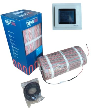 DEVI DEVImat DEVIcomfort DTIR150 Fußbodenheizung Dünnbett SET mit Devireg Touch (5m2)