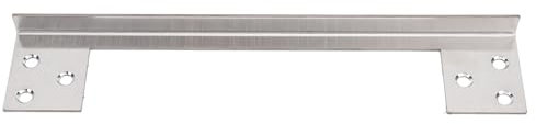 L Shaped Outswing Door Security Protector Stainless Steel Latch Guard Plate Cover for Home, Door Latch Guard Plate, Easy to Install, Reversible Design (7inch)