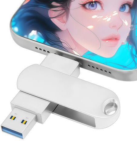 HUTRADE Chiavetta USB C 512GB 2 in 1 Pen Drive 3.0 Impermeabile Chiavette USB 512GB OTG Pendrive Tipo C&Tipo A per Computer, Laptop, Smartphone