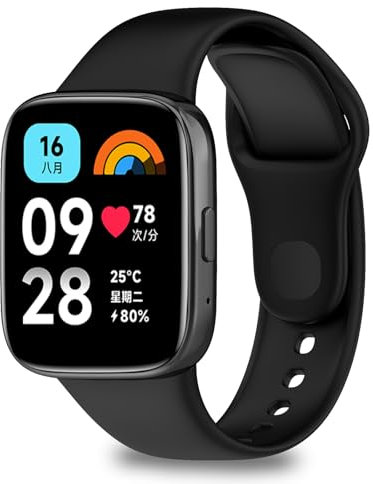 PureYule Cinturino Compatibile con Xiaomi Redmi Watch 3 Active,Braccialetto Sportivo di Ricambio in Morbido Silicone