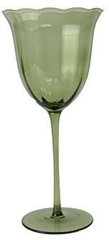NOVASTYL - Lot de 4 verres à pied eden 36cl en verre vert - 1605461